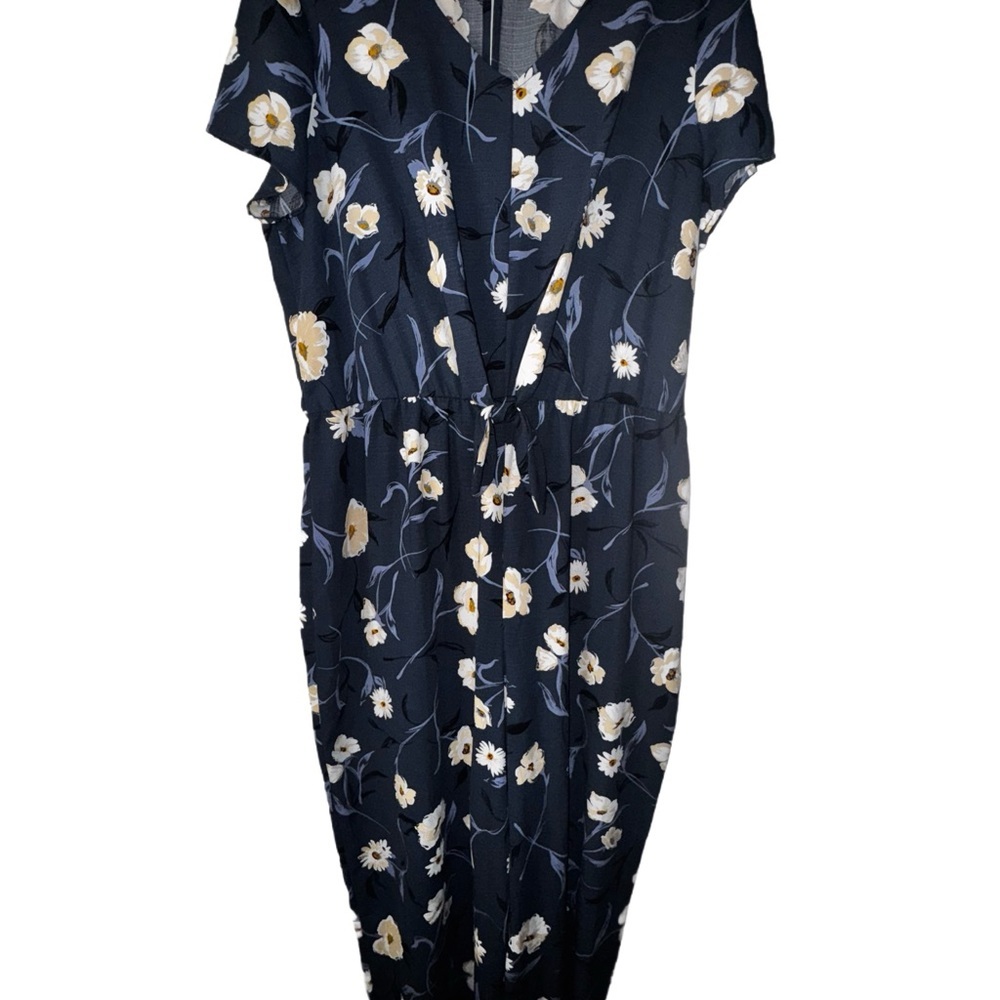 Apt 9 Floral Navy Jumpsuit